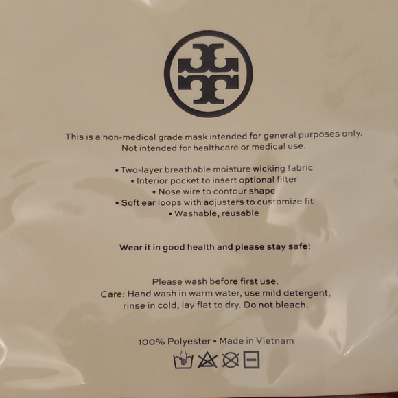 Tori Burch  face mask for women's , $25  each mask - Picture 2 of 3